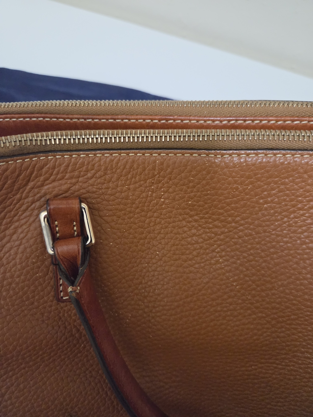 Dooney & Bourke Willa Satchel in Pebble Leather Natural - Picture 6 of 8